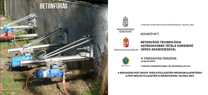 Betonfúrás - Betonvágás